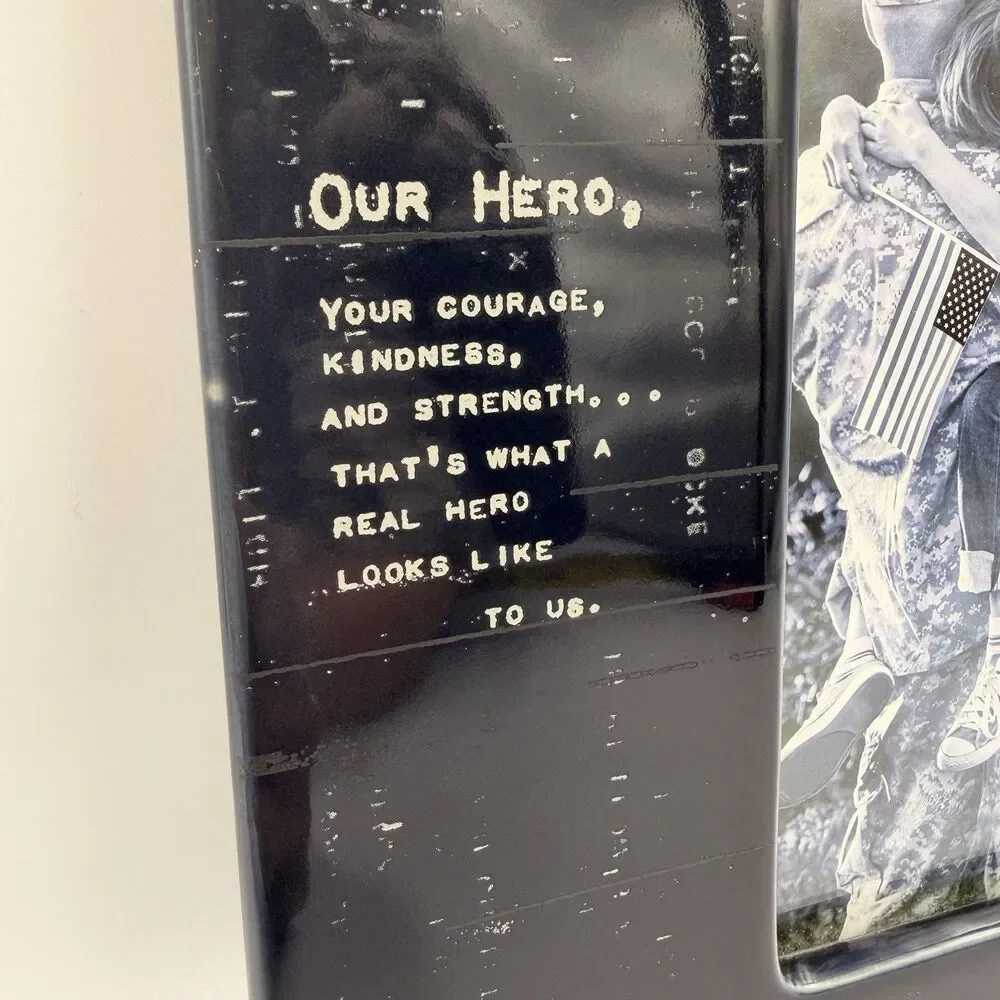 DEMDACO Dear You Our Hero Photo Frame 4x6 Patriotic Military Gift